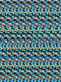 Leaping Dolphin Dream full stereogram pattern, flat view