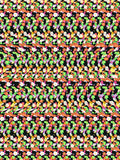 Secret Butterfly Garden full stereogram pattern, flat view
