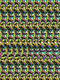 Hidden Dino Discovery full stereogram pattern, flat view