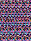 Ringed Planet Odyssey full stereogram pattern, flat view