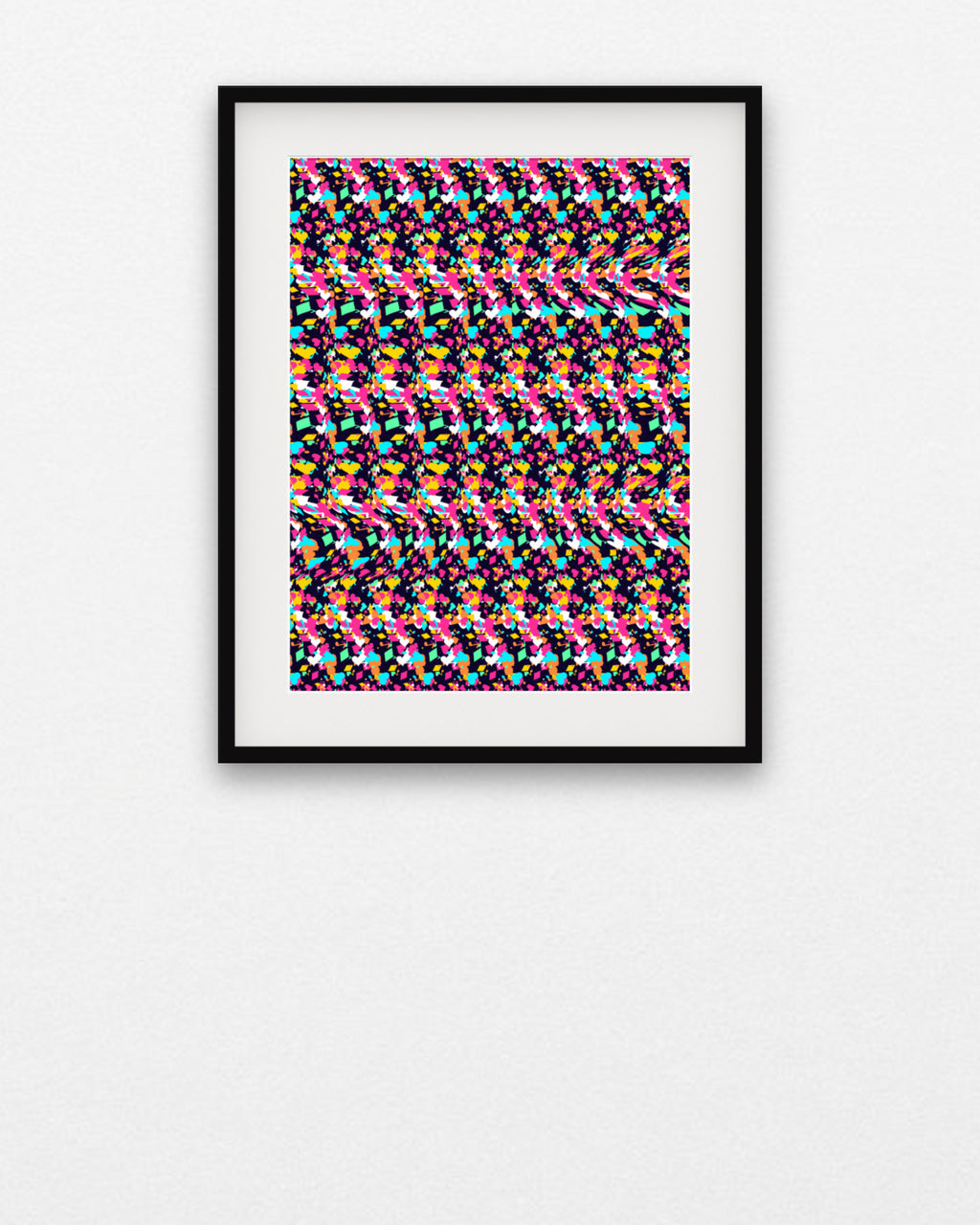 Hidden Melody Note hidden 3D art print, framed in a gallery wall