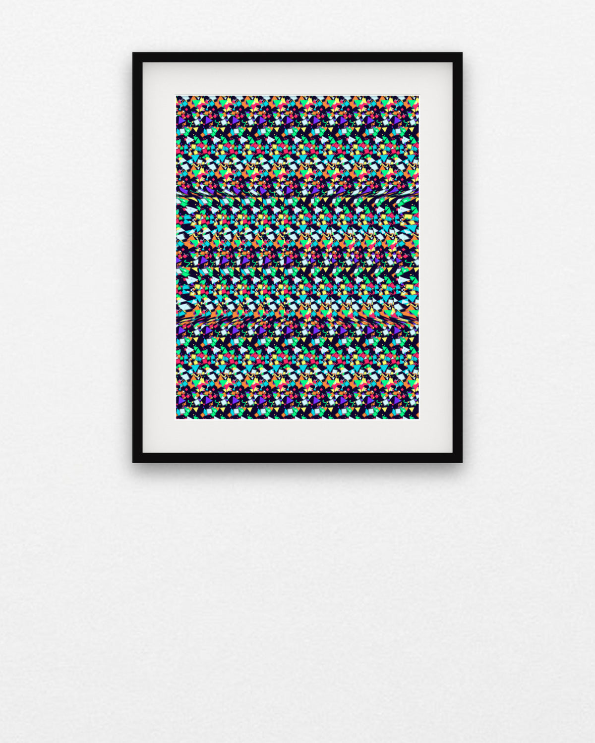 Mixtape Cassette Rewind hidden 3D art print, framed in a gallery wall