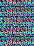 Player One Controller full stereogram pattern, flat view