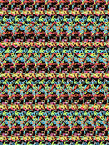 Match Point Tennis Racket full stereogram pattern, flat view