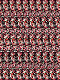 Peppermint Candy Cane Twist full stereogram pattern, flat view