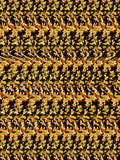 Harvest Pie Slice full stereogram pattern, flat view