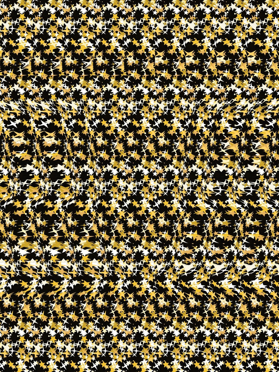 Midnight Champagne Toast full stereogram pattern, flat view