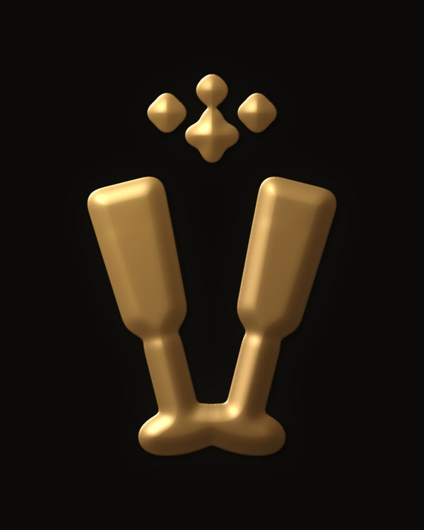 Hidden image in Midnight Champagne Toast