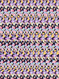 Hidden Bunny Hop full stereogram pattern, flat view