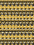 Faithful Paw Print full stereogram pattern, flat view