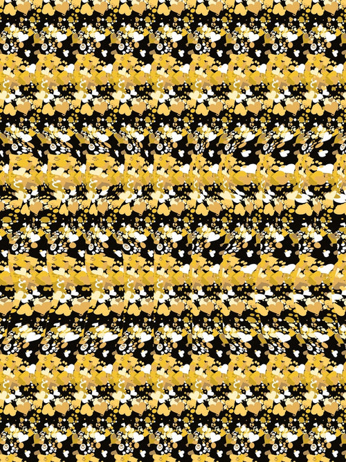 Faithful Paw Print full stereogram pattern, flat view