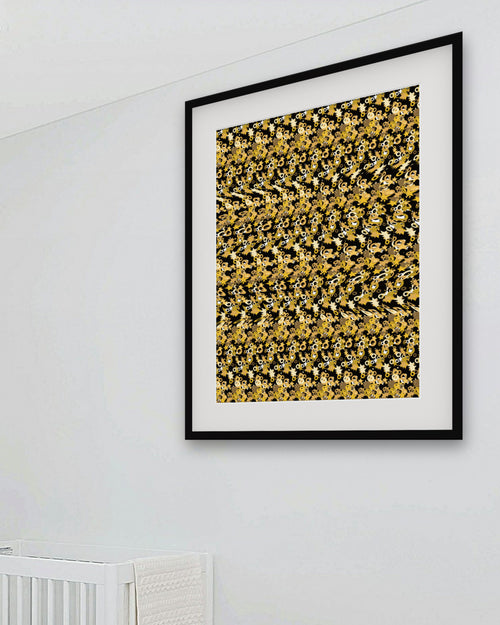 Champion's Trophy Cup hidden 3D art print, framed in a bright kids / teen bedroom