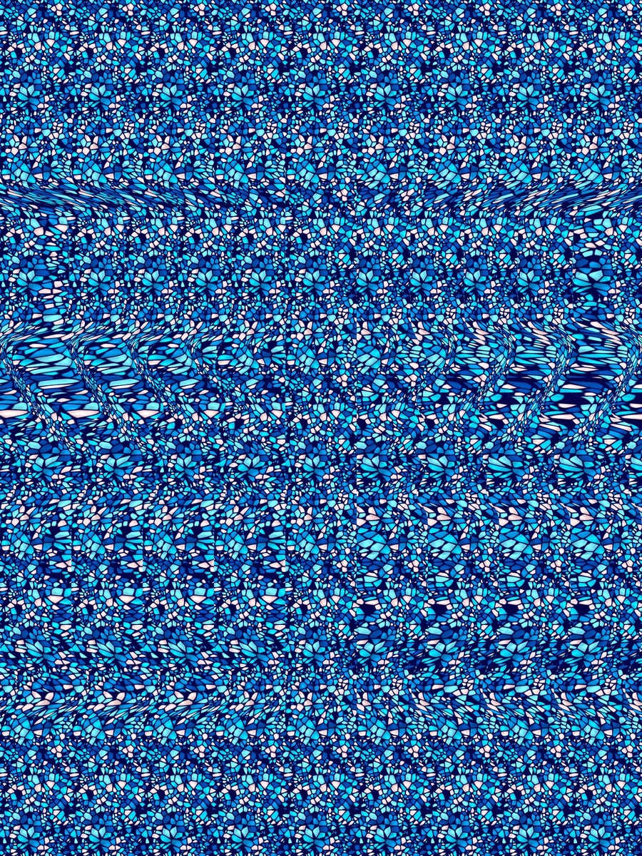 Nine Lights Menorah Glow full stereogram pattern, flat view