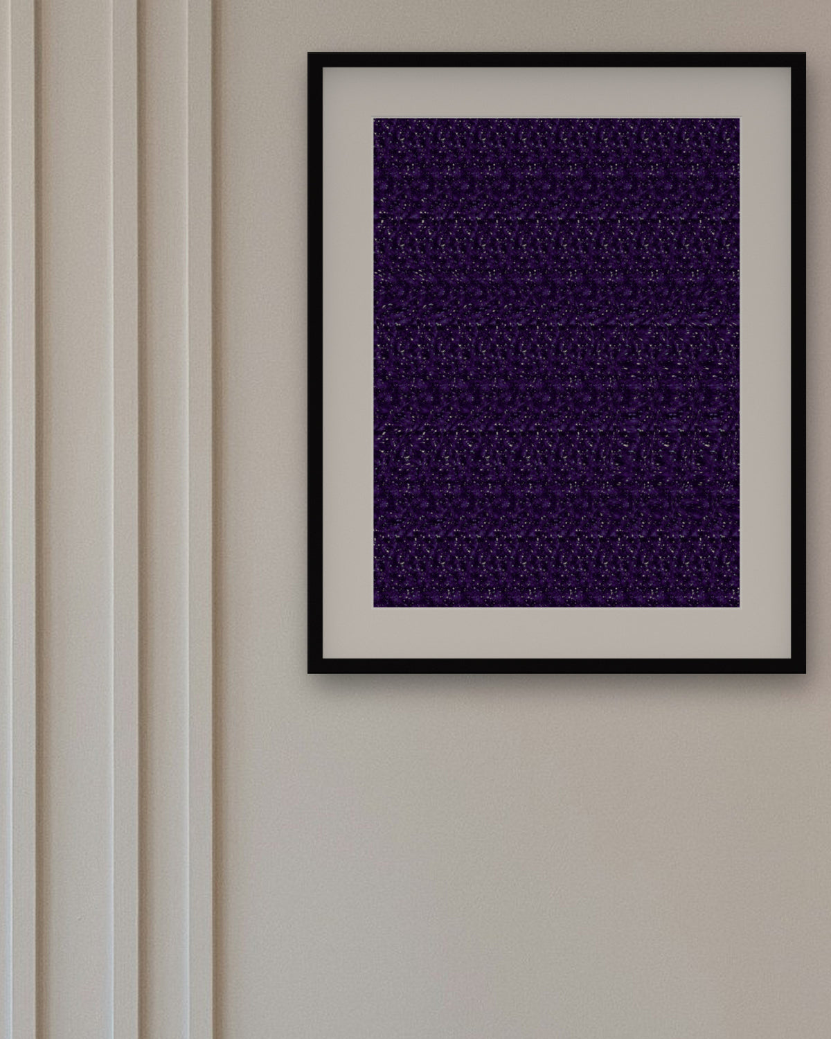 Sagittarius Archer's Bow hidden 3D art print, framed in a panelled dining room