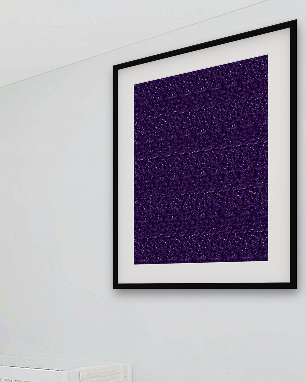 Sagittarius Archer's Bow hidden 3D art print, framed in a bright kids / teen bedroom