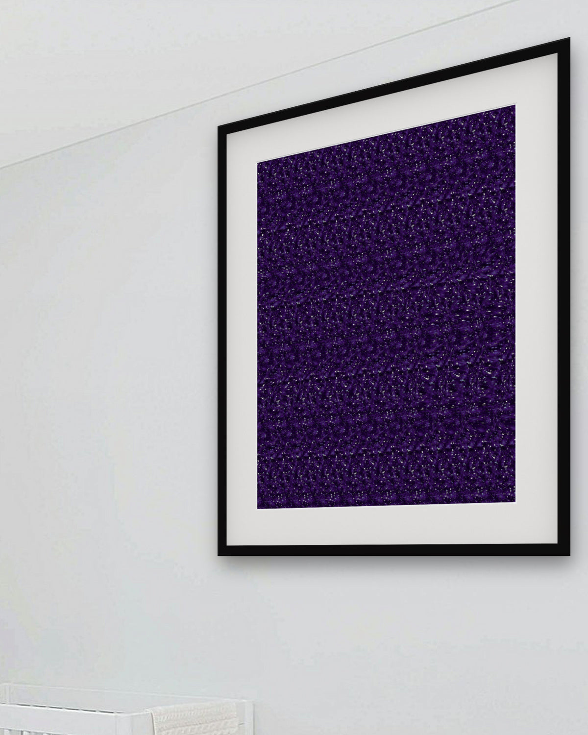 Sagittarius Archer's Bow hidden 3D art print, framed in a bright kids / teen bedroom