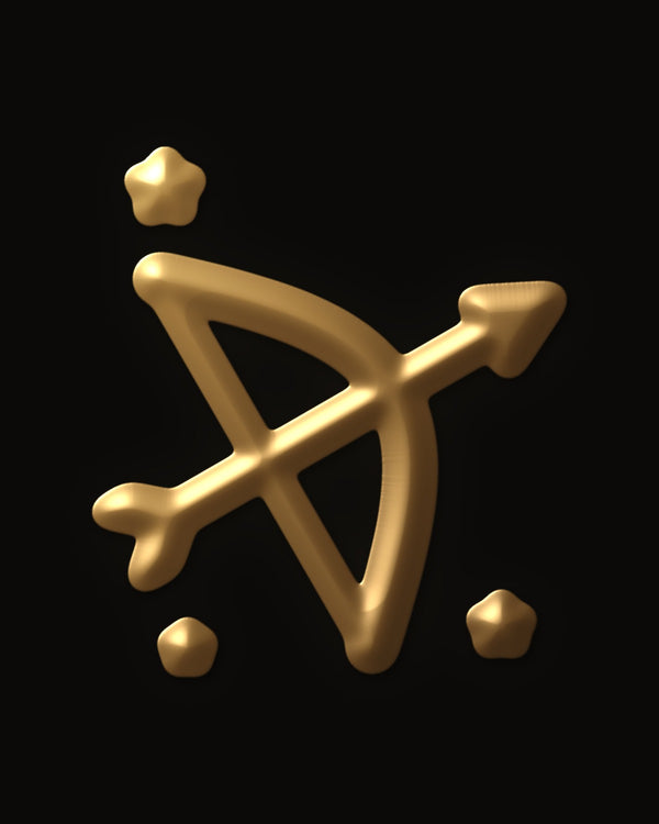 Hidden image in Sagittarius Archer's Bow
