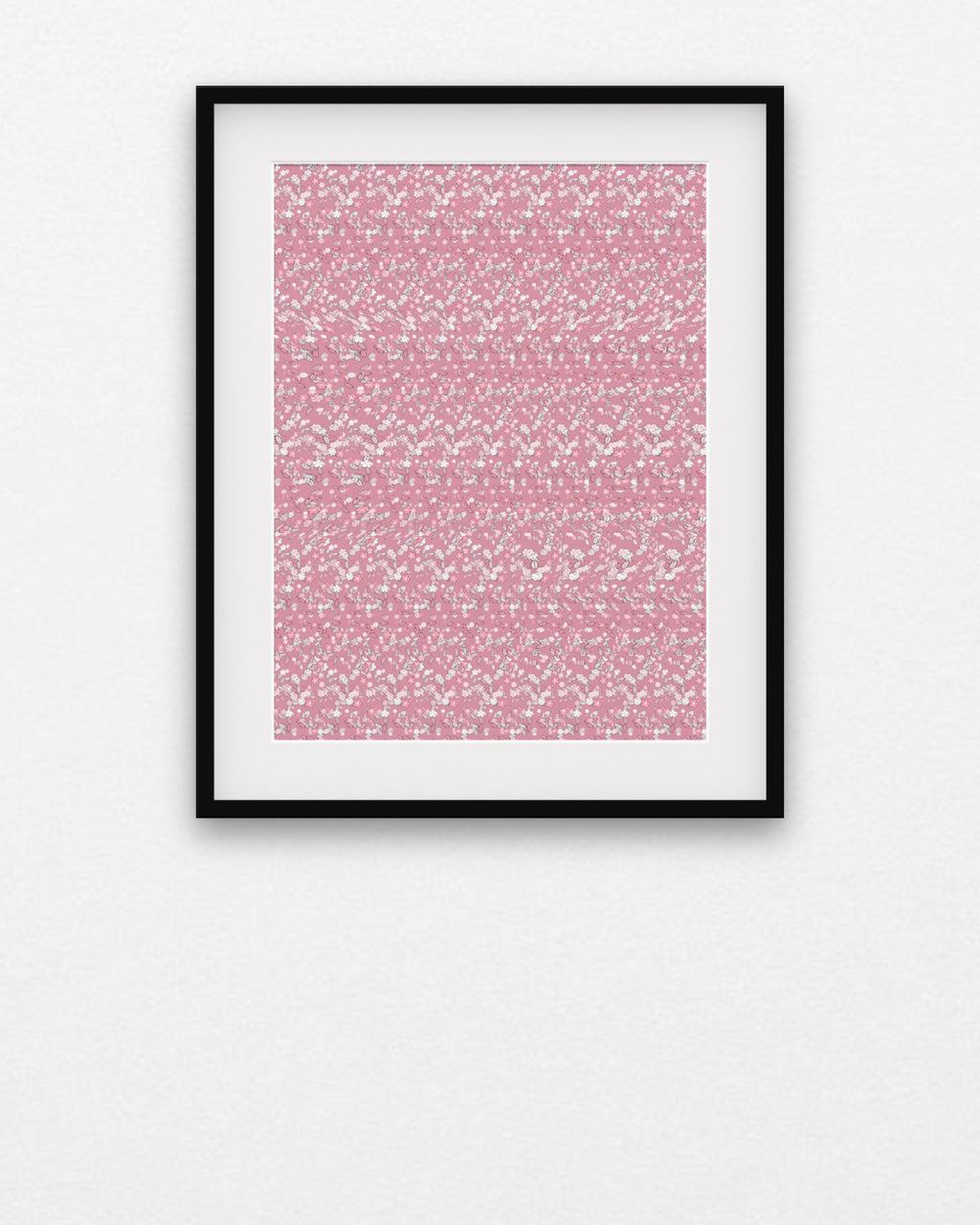 Wild Poppy Bloom hidden 3D art print, framed in a gallery wall