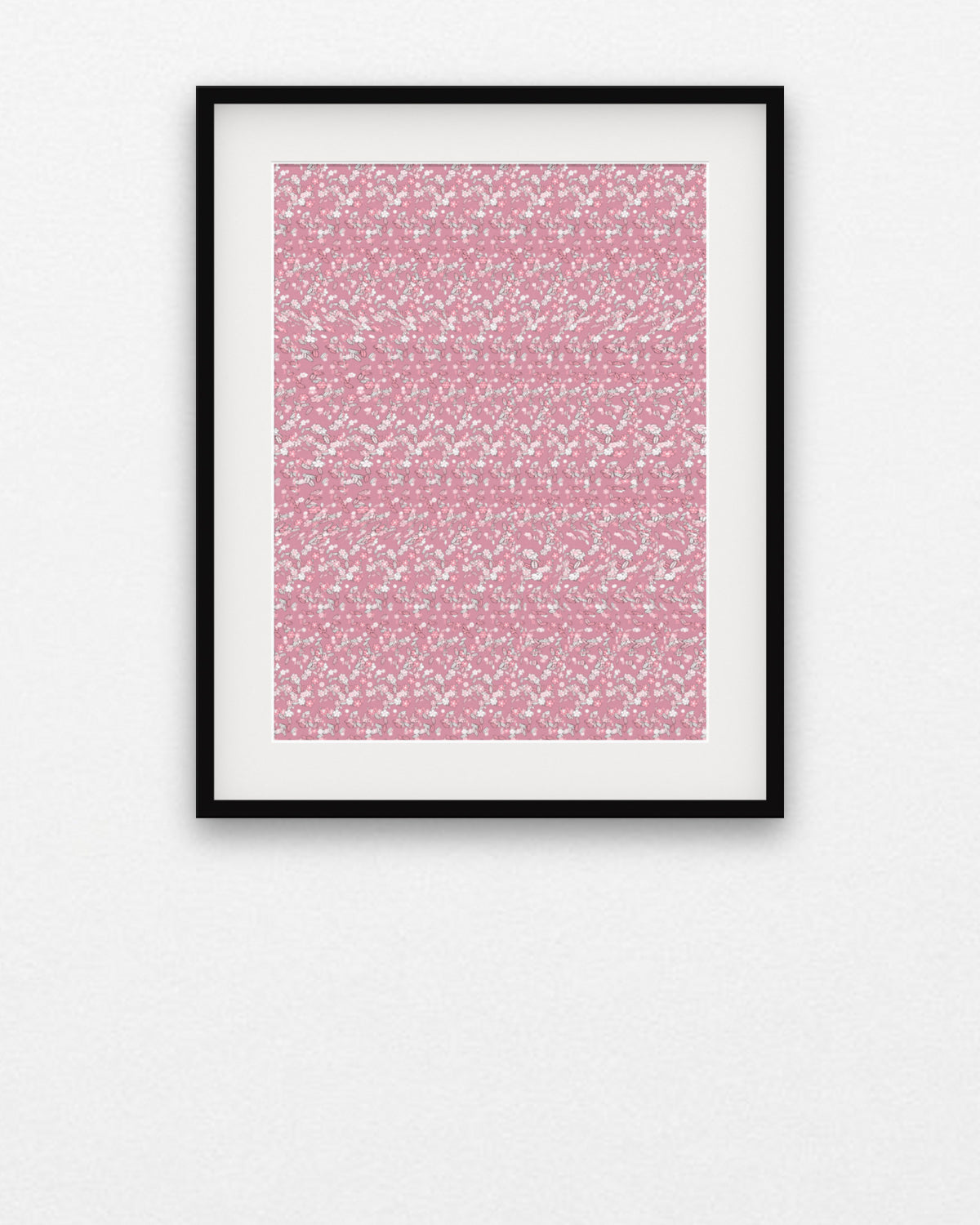 Wild Poppy Bloom hidden 3D art print, framed in a gallery wall