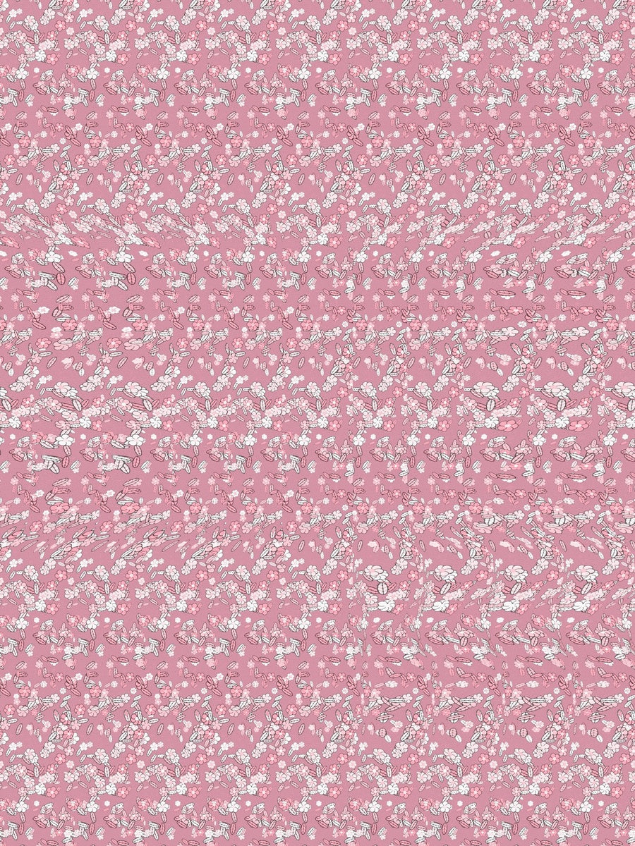 Wild Poppy Bloom full stereogram pattern, flat view