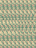 Holly Berry Sprig full stereogram pattern, flat view