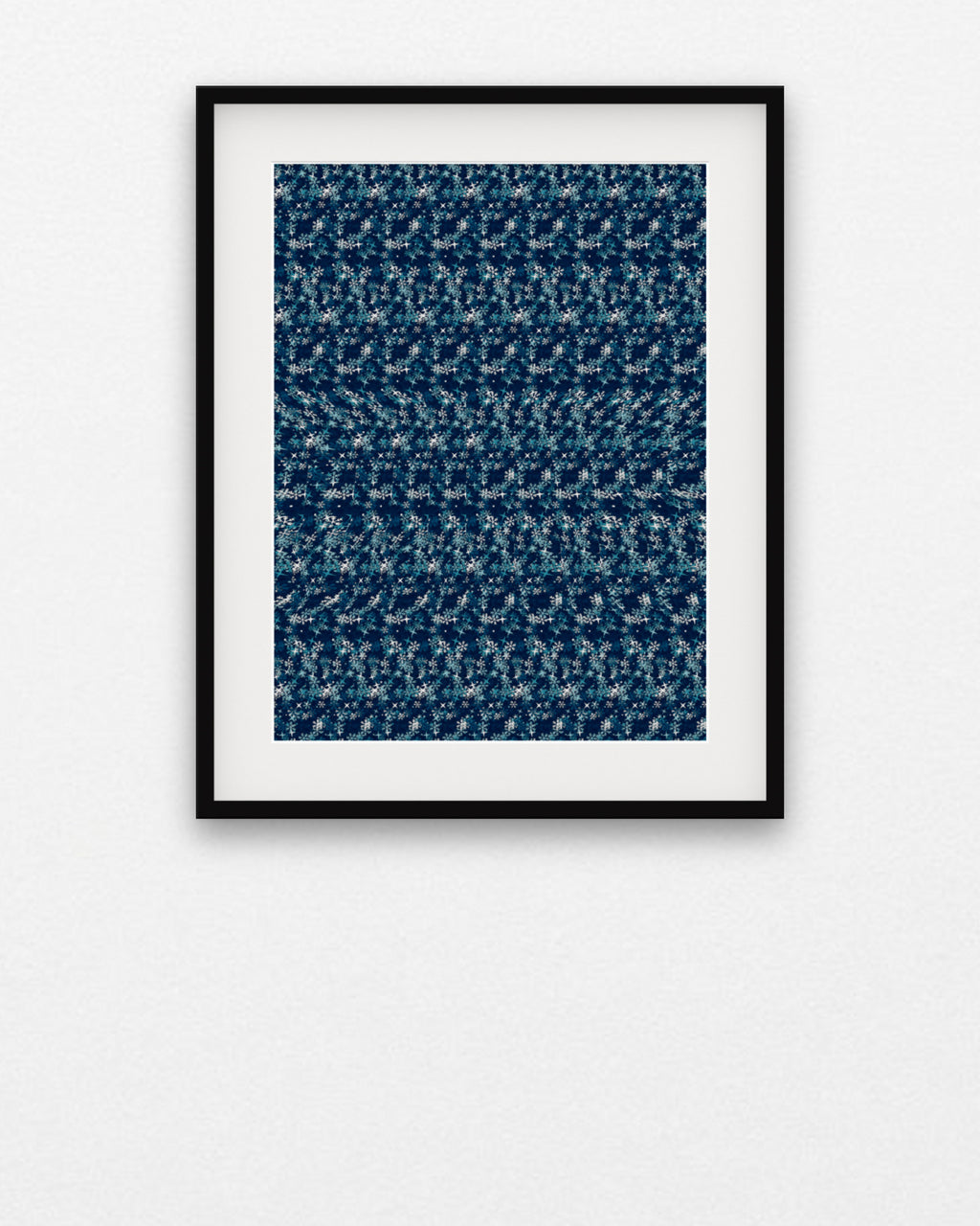 Arctic Polar Bear Trek hidden 3D art print, framed in a gallery wall
