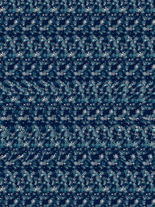Arctic Polar Bear Trek full stereogram pattern, flat view