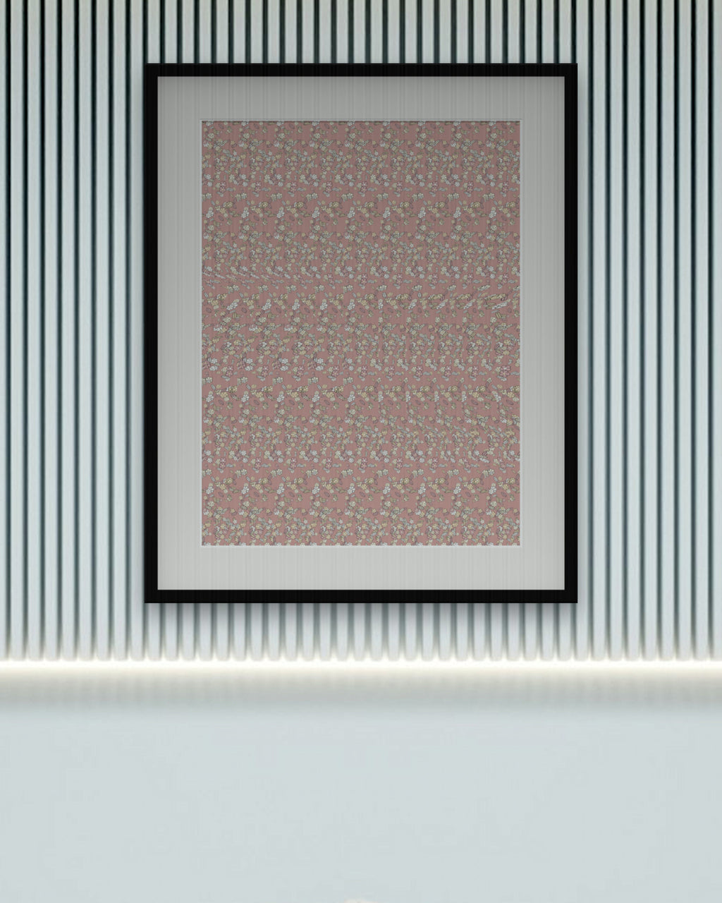 Harvest Cornucopia Plenty hidden 3D art print, framed in a calm bedroom