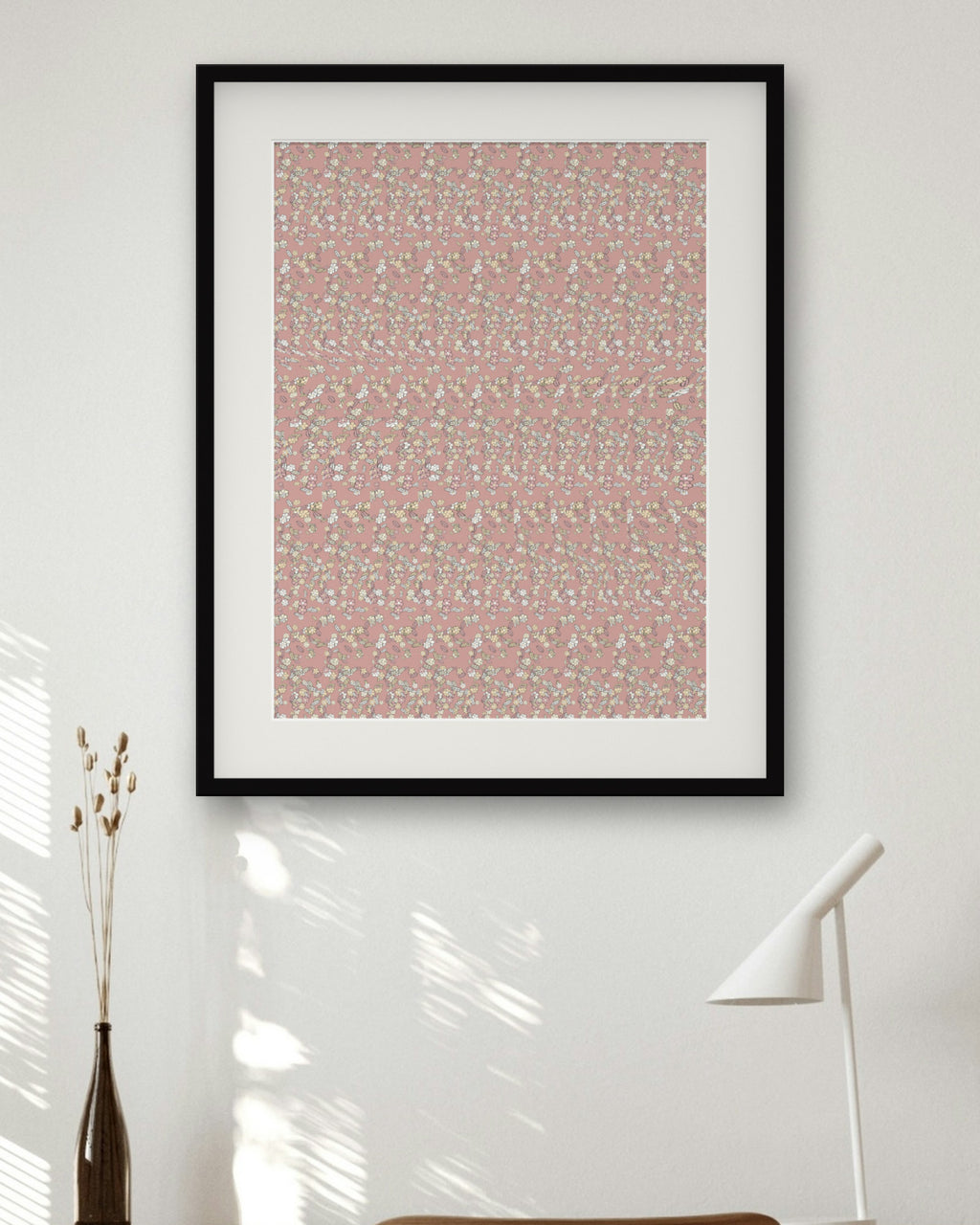 Harvest Cornucopia Plenty hidden 3D art print, framed in a home office