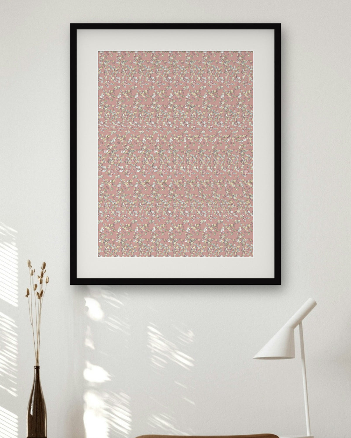 Harvest Cornucopia Plenty hidden 3D art print, framed in a home office