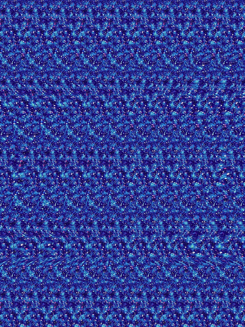Astronaut Helmet Reveal full stereogram pattern, flat view