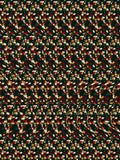 Strike Night Bowling full stereogram pattern, flat view