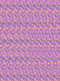 Midnight Alarm Clock full stereogram pattern, flat view