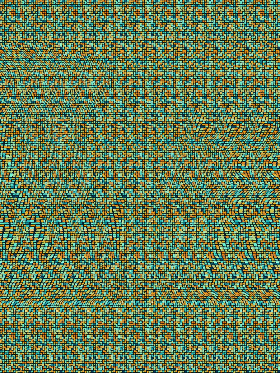 Busy Squirrel Secret full stereogram pattern, flat view