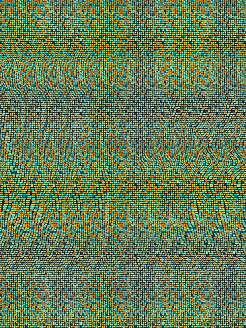 Busy Squirrel Secret full stereogram pattern, flat view