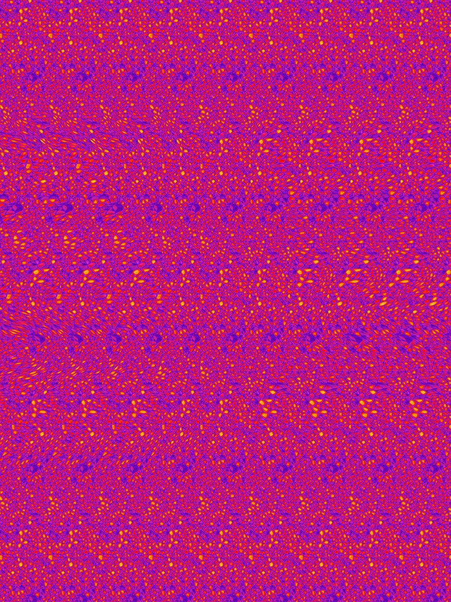 Midnight Raven Flight full stereogram pattern, flat view