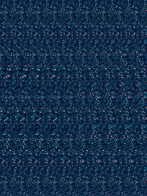Capricorn Mountain Goat full stereogram pattern, flat view