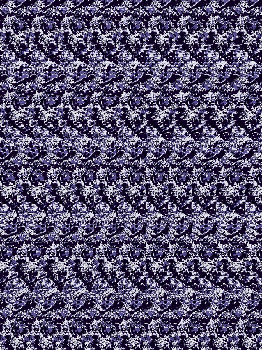 New Year Disco Ball hidden 3D image stereogram print in arctic and violet tones, full pattern flat view