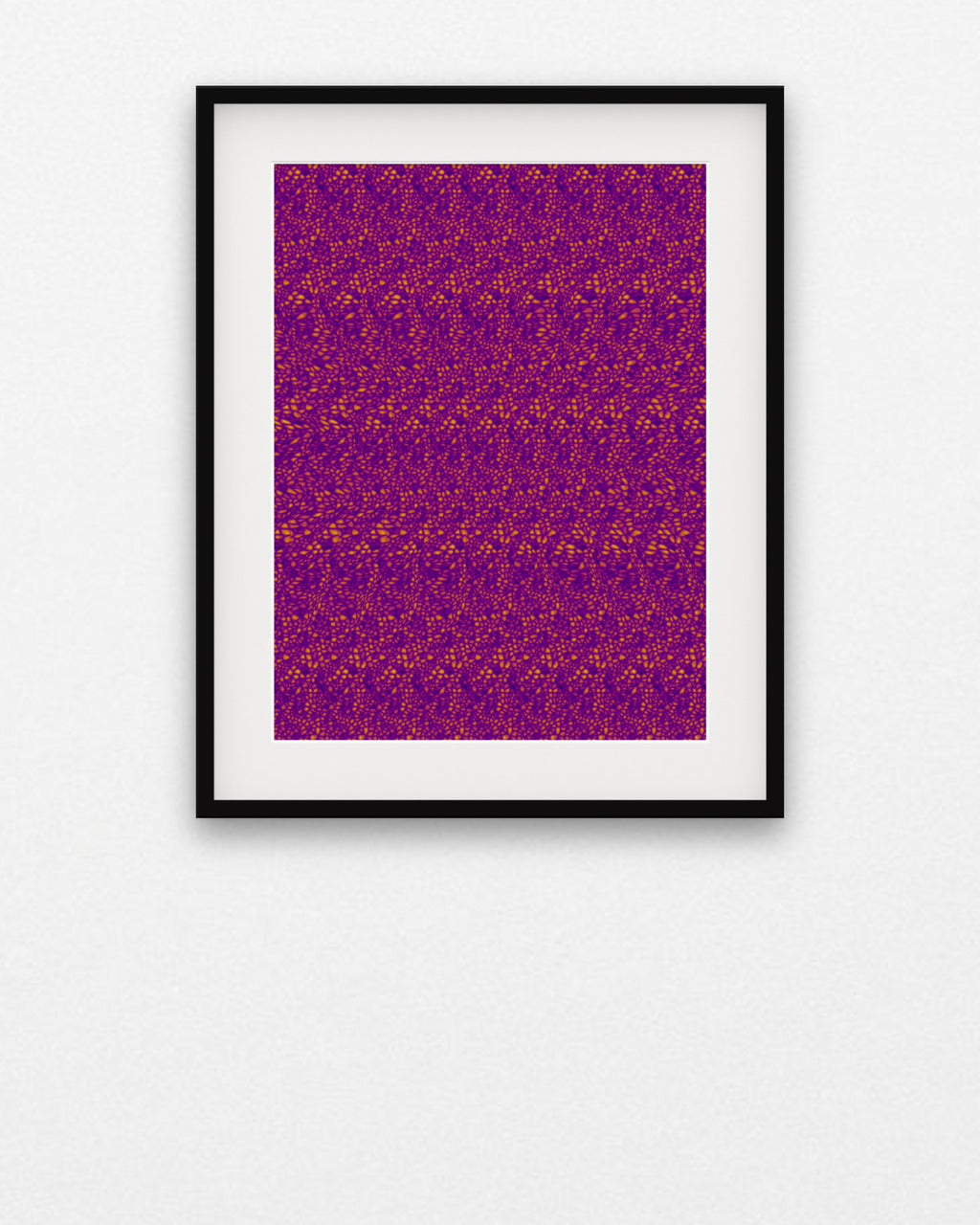 Radiant Sunburst hidden 3D art print, framed in a gallery wall