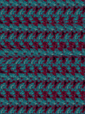 Pink Flamingo Pose hidden 3D image stereogram print in neon and night tones, full pattern flat view