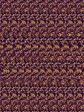 Harvest Pilgrim Hat hidden 3D image stereogram print in harvest and plum tones, full pattern flat view
